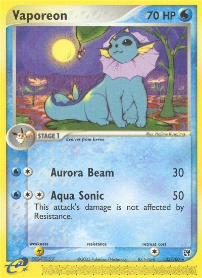 Vaporeon (25/100) [EX: Tormenta de arena] 