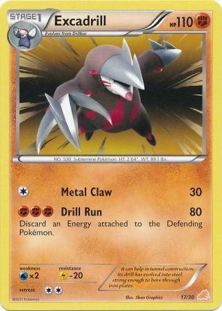 Excadrill (17/30) [Blanco y negro: Kit de entrenamiento - Excadrill] 