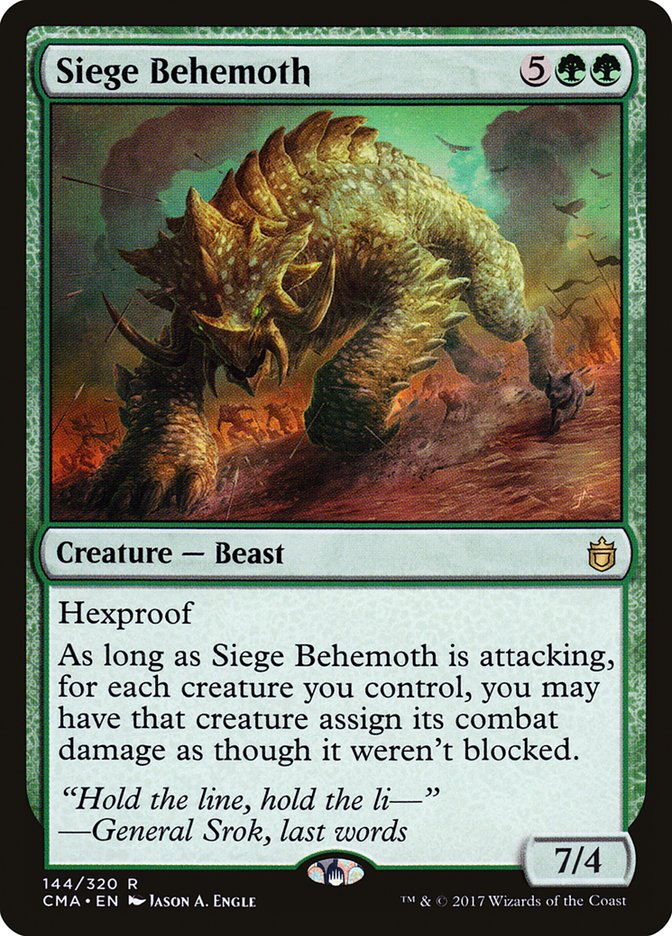 Siege Behemoth [Antología del comandante] 