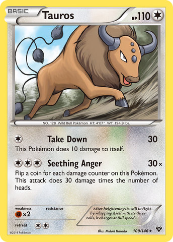 Tauros (100/146) [XY: Conjunto básico] 
