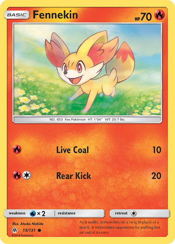 Fennekin (15/131) [Sol y Luna: Luz Prohibida] 
