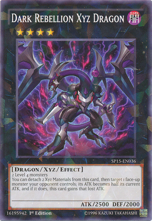 Dragón Xyz de Dark Rebellion [SP15-EN036] Shatterfoil Raro 