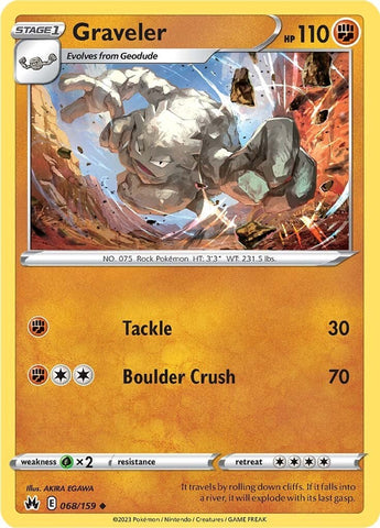 Graveler (068/159) [Espada y escudo: Crown Zenith] 