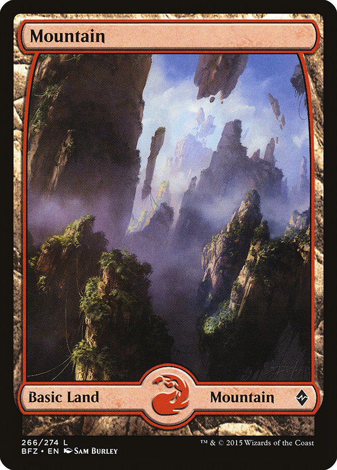 Montaña (266) (Arte completo) [Batalla por Zendikar] 