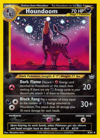 Houndoom (8/64) [Neo Revelación 1.ª edición] 