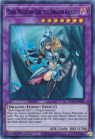Chica Maga Oscura, el Caballero Dragón (Verde) [DLCS-EN006] Ultra Raro 