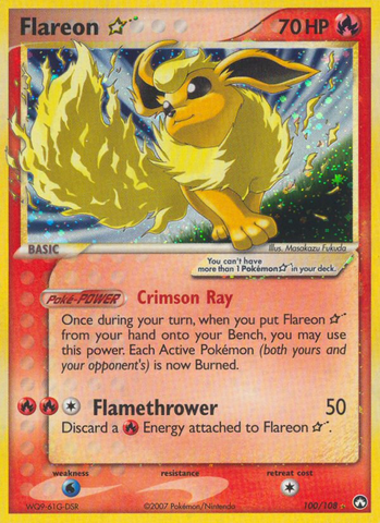 Flareon Star (100/108) [EX: Guardianes del poder] 