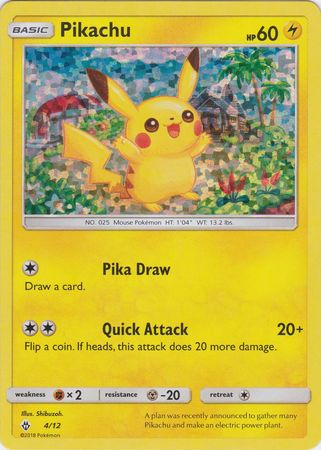 Pikachu (4/12) [Promociones de McDonald's: Colección 2018] 