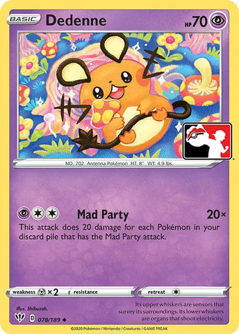 Dedenne (078/189) [Paquete de premios Serie uno] 