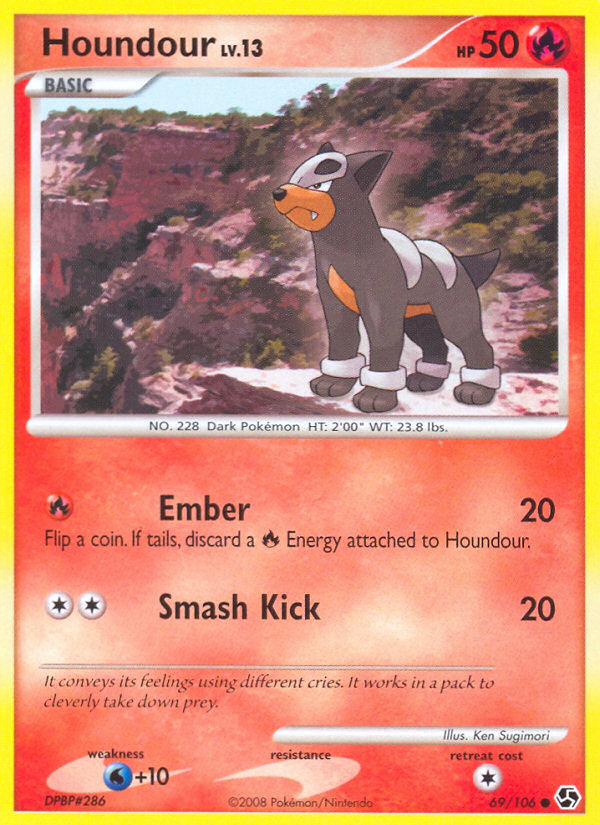Houndour (69/106) [Diamante y Perla: Grandes encuentros] 