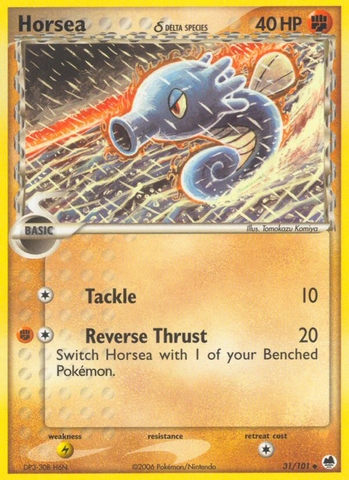 Horsea (31/101) (Especie Delta) [EX: Dragon Frontiers] 