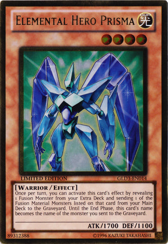 Héroe elemental Prisma [GLD3-EN014] Oro raro 