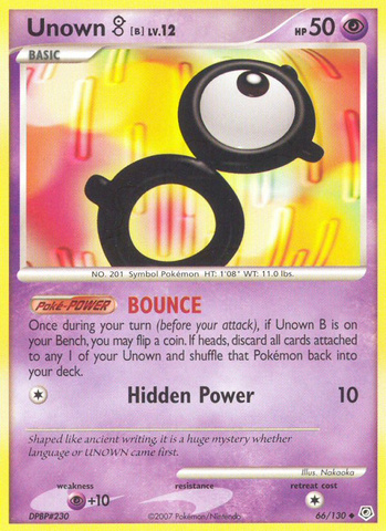 Unown B (66/130) [Diamante y perla: conjunto básico] 