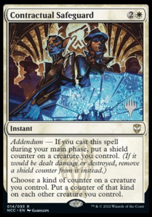 Protección contractual (paquete promocional) [Streets of New Capenna Commander Promos] 