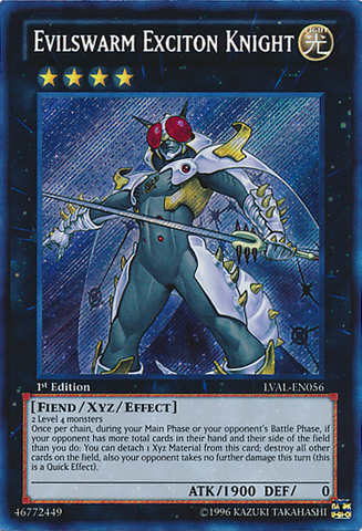 Caballero Exciton de Evilswarm [LVAL-EN056] Secreto Raro 