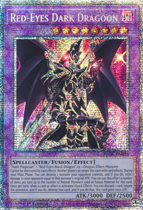 Dragón Oscuro de Ojos Rojos [BROL-EN094] Starlight Raro 