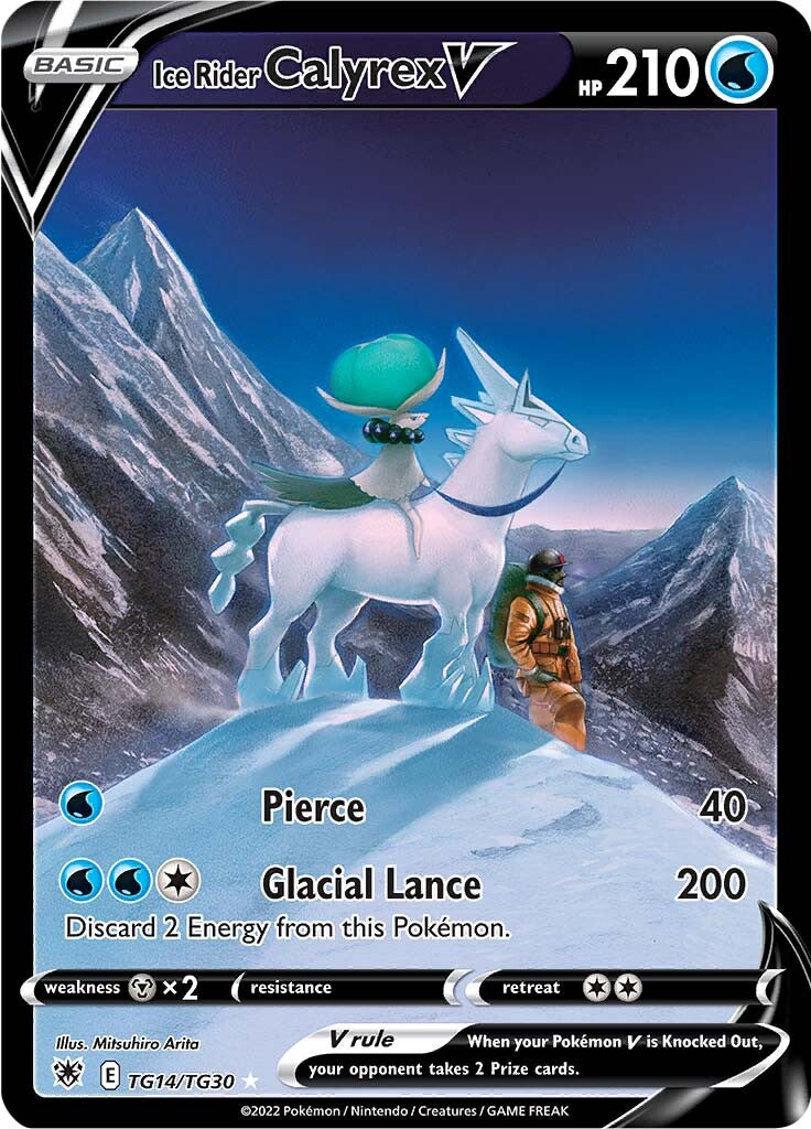 Ice Rider Calyrex V (TG14/TG30) [Espada y escudo: Resplandor astral] 