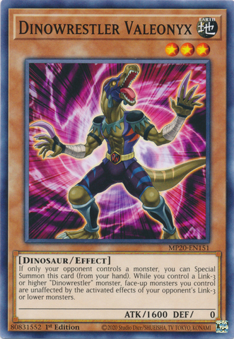 Dinowrestler Valeonyx [MP20-EN151] Común 