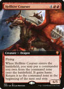 Hellkite Courser (Arte extendido) [Commander Legends] 