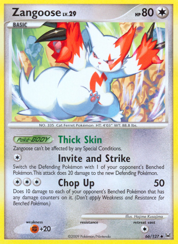 Zangoose (66/127) [Platino: Conjunto básico] 