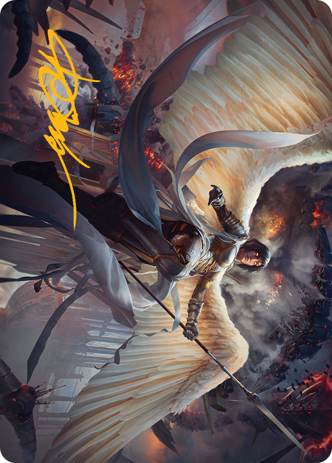 Tarjeta de arte Serra Faithkeeper (firma estampada en oro) [Serie de arte March of the Machine] 