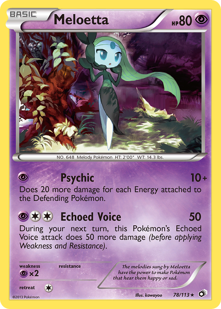 Meloetta (78/113) [Blanco y negro: Tesoros legendarios] 