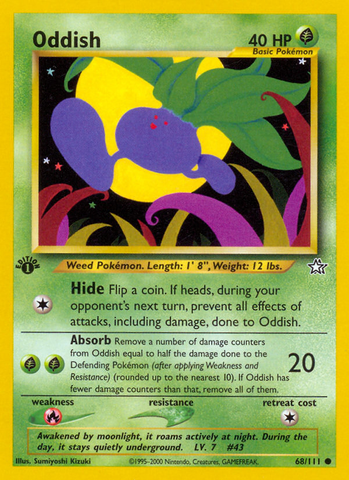 Oddish (68/111) [Neo Génesis 1.ª edición] 