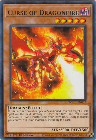 Maldición de Fuego de Dragón [TOCH-EN037] Raro 