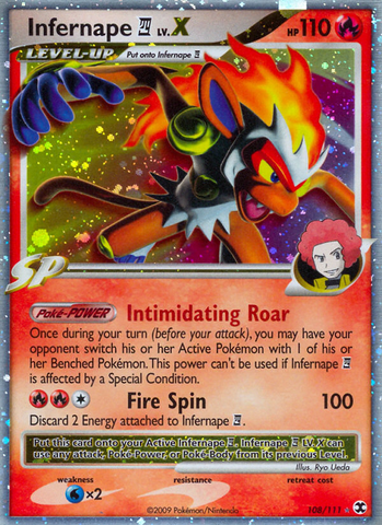 Infernape LV.X (108/111) [Platino: Rivales en ascenso] 
