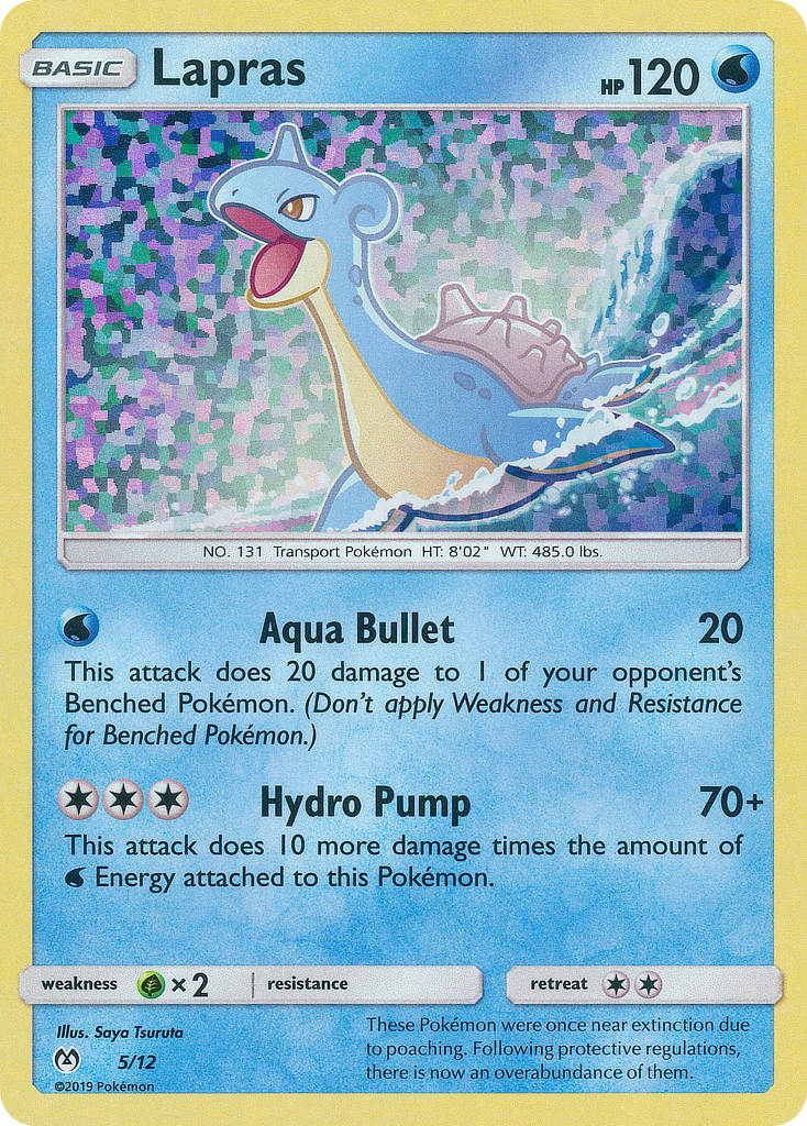 Lapras (5/12) [Promociones de McDonald's: Colección 2019] 