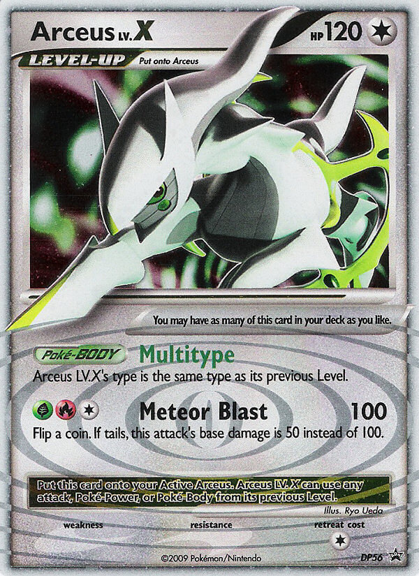Arceus LV.X (DP56) [Diamante y Perla: Promociones de Estrella Negra] 