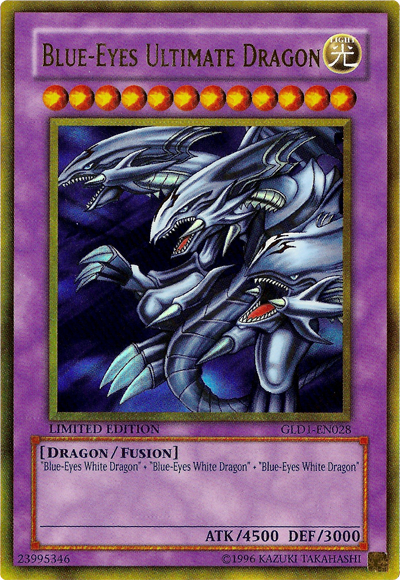 Dragón Definitivo de Ojos Azules [GLD1-EN028] Oro Raro 
