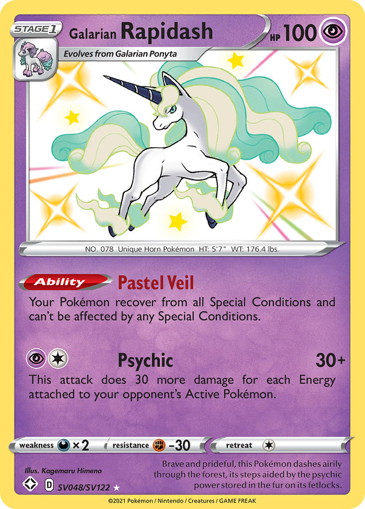 Galarian Rapidash (SV048/SV122) [Espada y escudo: Destinos brillantes] 