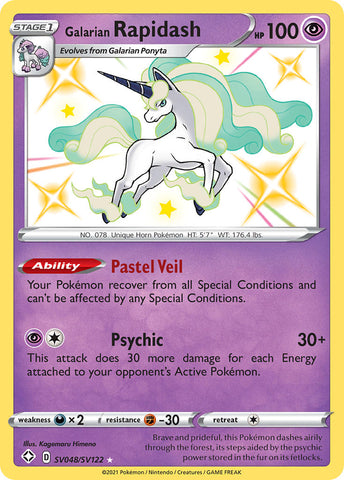 Galarian Rapidash (SV048/SV122) [Espada y escudo: Destinos brillantes] 