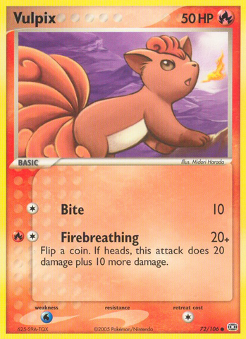 Vulpix (72/106) [EX: Esmeralda] 