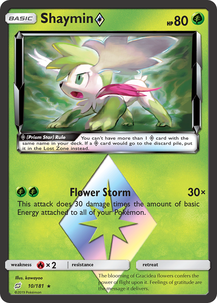 Shaymin (10/181) (Estrella prisma) [Sol y luna: forman equipo] 
