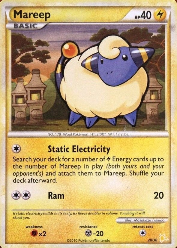Mareep (20/30) [HeartGold y SoulSilver: Kit de entrenador - Raichu] 