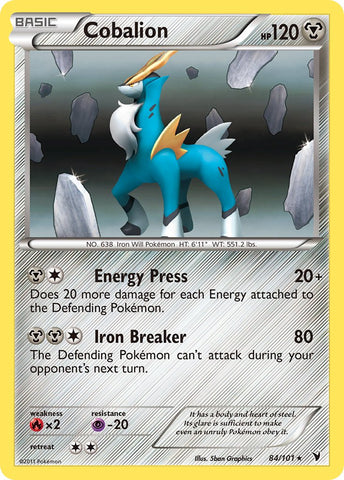 Cobalion (84/101) (Exclusivo de Battle Arena Deck) (Exclusivo de Deck temático) [Blanco y negro: Victorias nobles] 