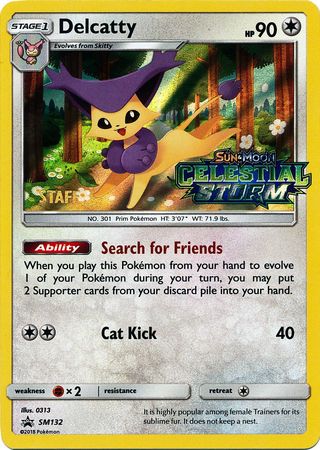 Delcatty (SM132) (Promoción de presentación del personal) [Sol y luna: Promociones de Black Star] 
