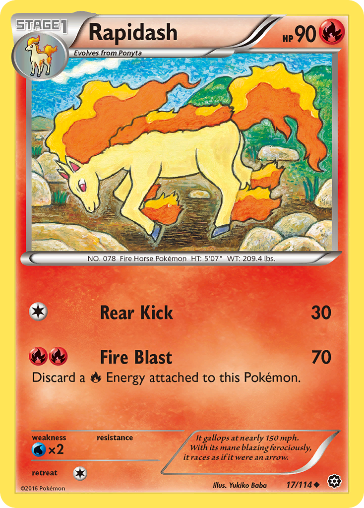 Rapidash (17/114) [XY: Asedio de vapor] 