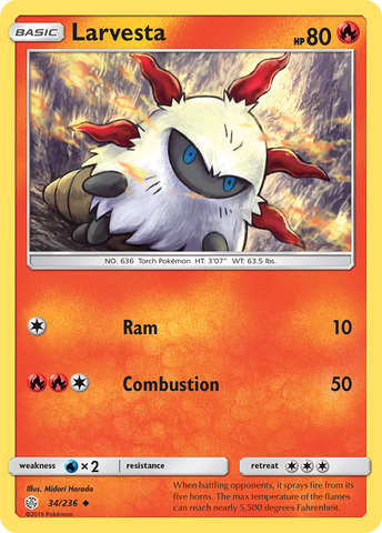 Larvesta (34/236) [Sol y Luna: Eclipse cósmico] 