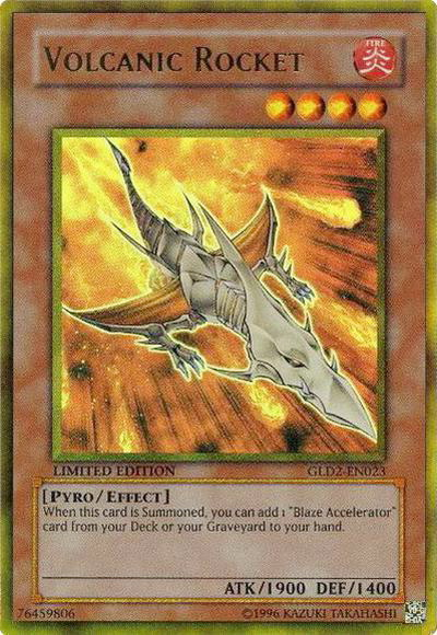 Cohete Volcánico [GLD2-EN023] Ultra Raro 
