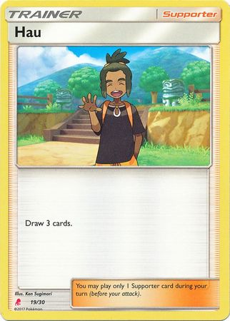 Hau (19/30) [Sol y Luna: Kit de entrenador - Lycanroc] 