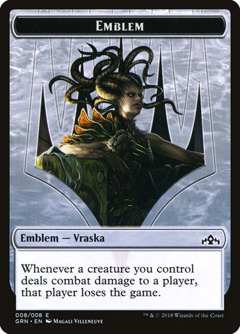 Vraska, emblema de la reina Golgari [Fichas de los Gremios de Rávnica] 