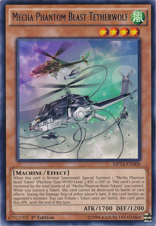 Mecha Bestia Fantasma Tetherwolf [MP14-EN008] Raro 
