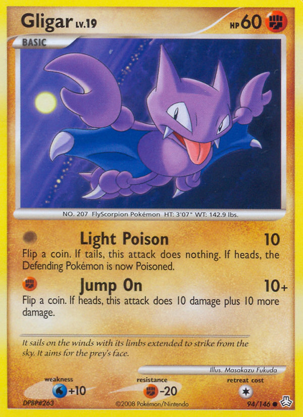 Gligar (94/146) [Diamante y Perla: Leyendas despiertas] 