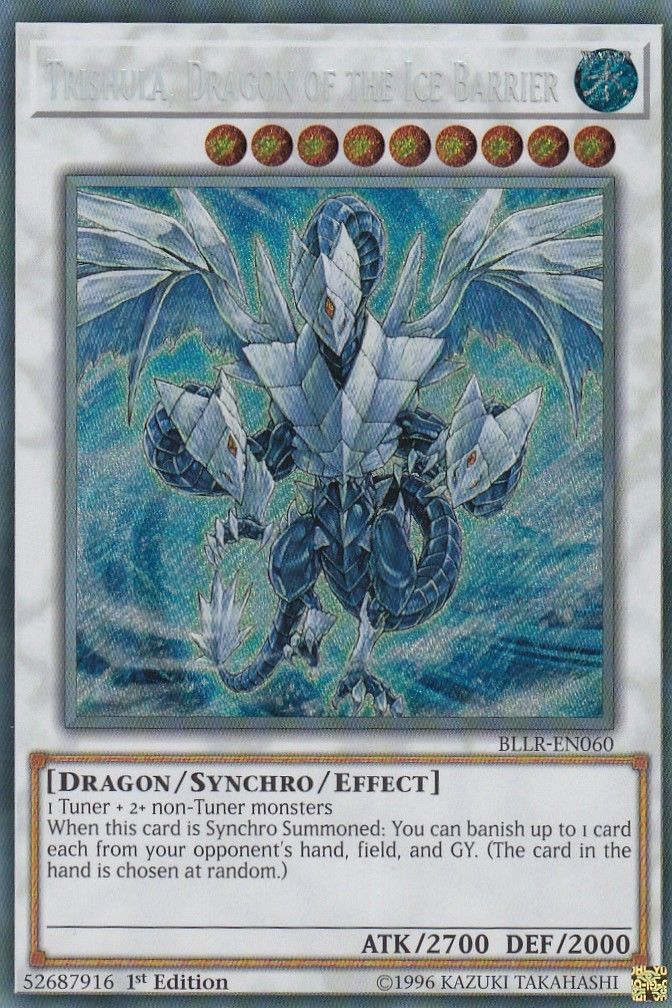 Trishula, Dragón de la Barrera de Hielo [BLLR-EN060] Secreto Raro 