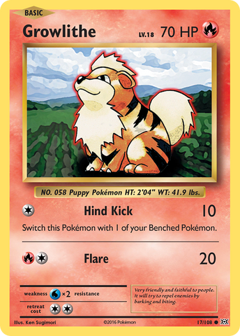 Growlithe (17/108) [XY: Evoluciones] 