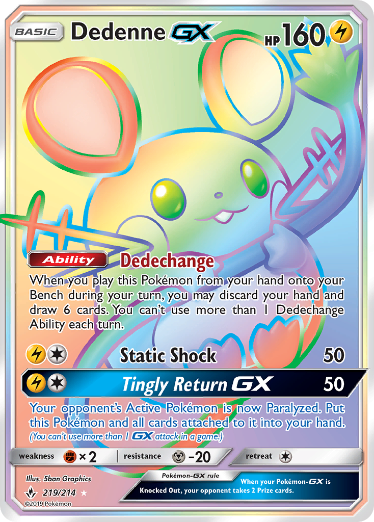 Dedenne GX (219/214) [Sol y Luna: Vínculos inquebrantables] 