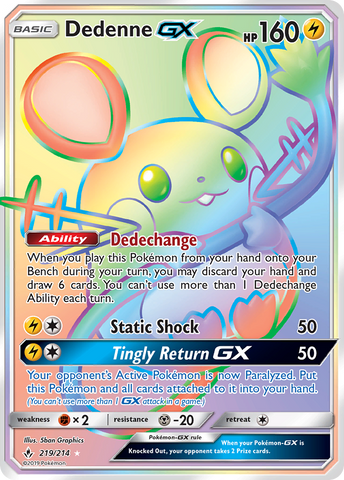 Dedenne GX (219/214) [Sol y Luna: Vínculos inquebrantables] 